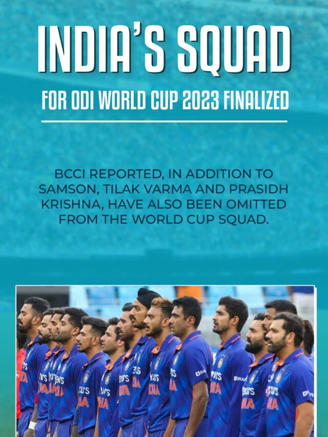India’s squad for world cup2023 India National Team
